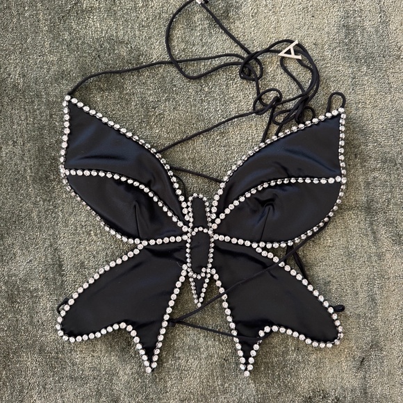 AREA Crystal Butterfly Top - Picture 1 of 3